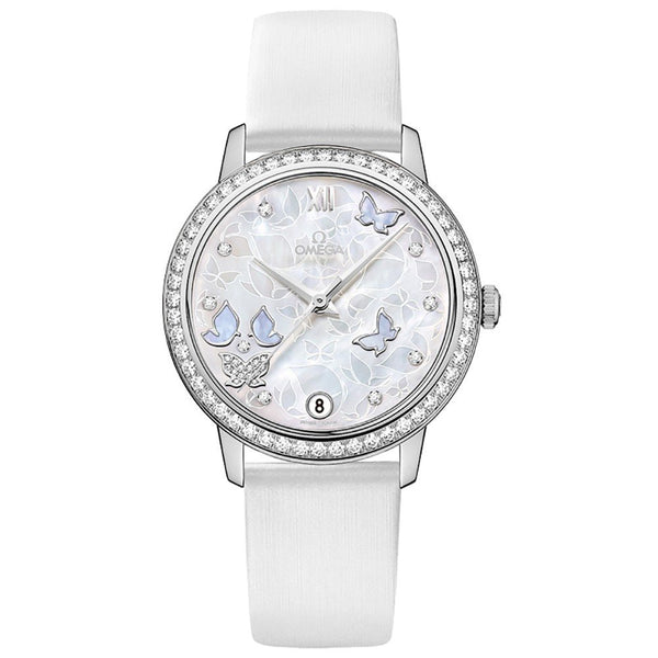 Omega De Ville Prestige Co-Axial 424.57.33.20.55.001 32.7mm 18k White Gold