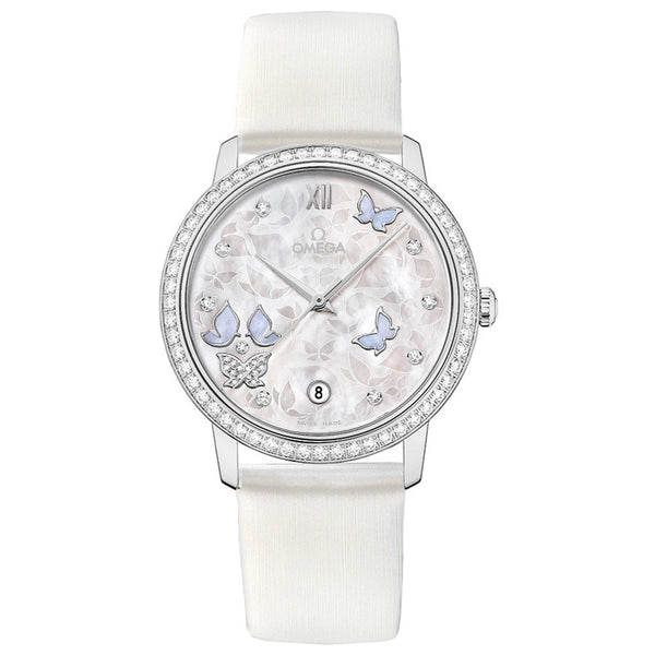 Omega De Ville Prestige Co-Axial 424.57.37.20.55.002 in 18k White Gold