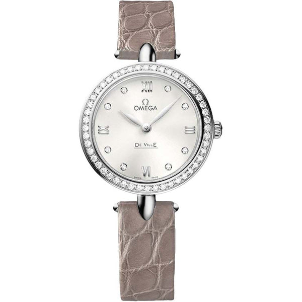 Omega De Ville Prestige 424.18.27.60.52.001 – 27.4mm Stainless Steel with Silver Dial