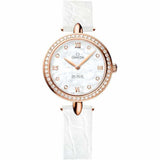 Omega De Ville Prestige 424.58.27.60.55.002 in 18kt Rose Gold with Mother-of-Pearl Dial