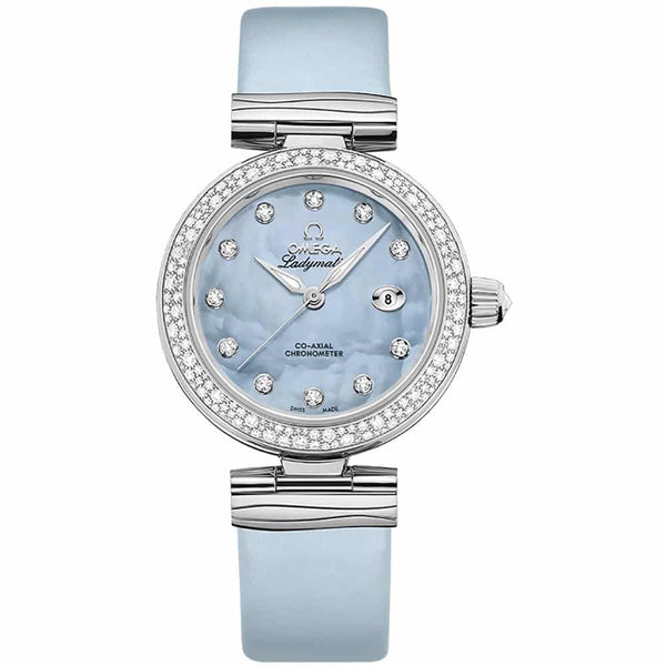 Omega De Ville Ladymatic 425.37.34.20.57.003 Stainless Steel Blue Mother of Pearl Dial