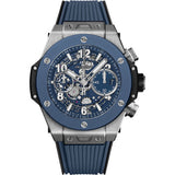Hublot Big Bang Unico Titanium 441.NL.5171.RX 42mm Blue Skeleton Dial Chronograph