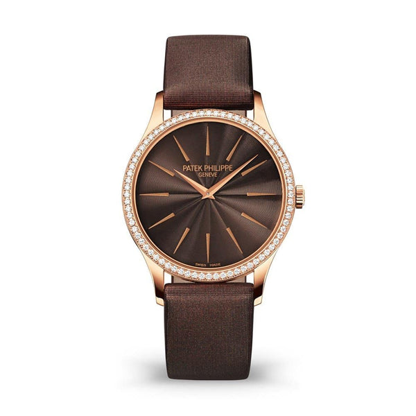 Patek Philippe Calatrava 4897R-001 Rose Gold Diamond Bezel Manual Wind