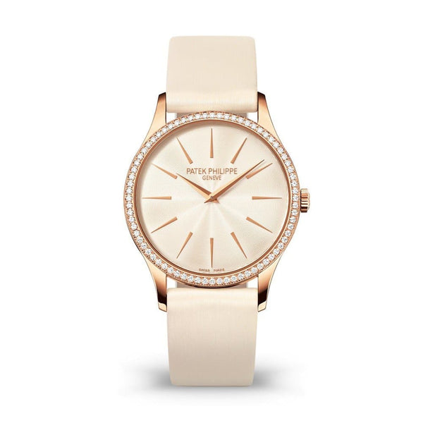 Patek Philippe Calatrava 4897R-010 18kt Rose Gold Diamond Bezel 33mm