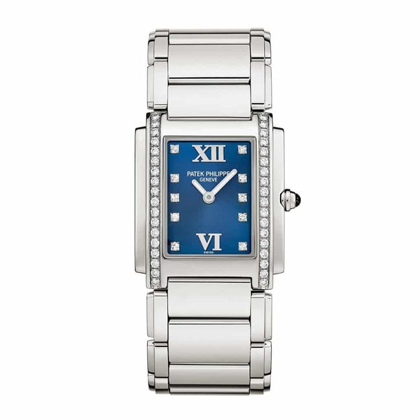 Patek Philippe Twenty~4 4910-10A-012 Stainless Steel 30mm Blue Dial Quartz