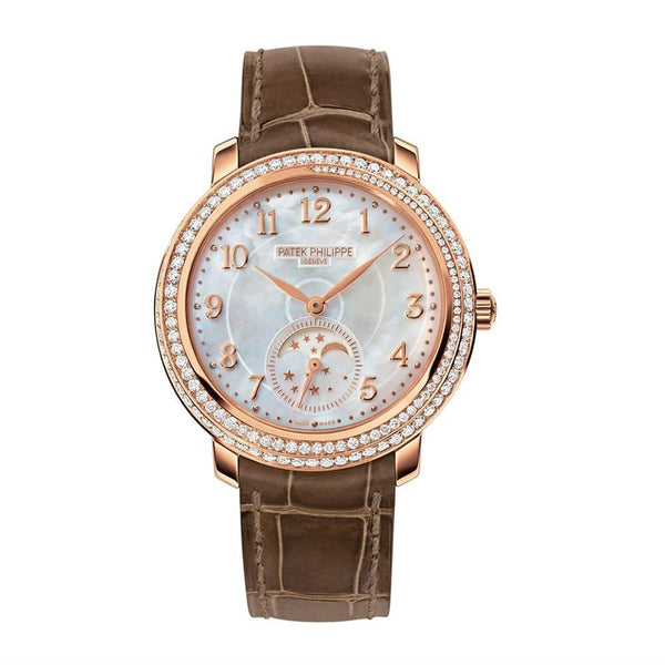 Patek Philippe 4968R-001 Complications Manual Winding 33.3mm Rose Gold Diamond Bezel