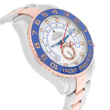 Rolex Yacht-Master II 116681 44mm Rose Gold and Steel White Dial Mens Watch