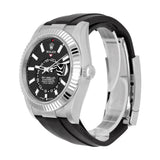 Rolex Sky-Dweller 42mm White Gold Black Dial Oysterflex Strap 336239-0002