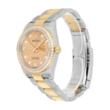 Rolex Datejust 36 126283RBR Champagne Dial with Factory Diamond Bezel