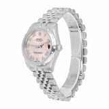 Rolex Datejust 178344 31mm Pink Roman Numeral Dial Diamond Bezel Jubilee Bracelet 2017
