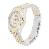 Rolex Datejust 36 Two-Tone 116233 Ivory Pyramid Roman Dial Jubilee Bracelet