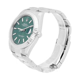 Rolex Datejust 41 Reference 126334 Mint Green Dial Stainless Steel Jubilee Bracelet