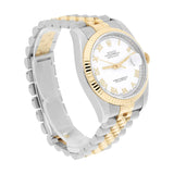 Rolex Datejust 36 116233-0149 White Roman Numeral Dial Two-Tone Jubilee Bracelet Watch