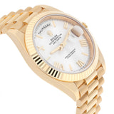 Rolex Day-Date 40 228238-0002 Yellow Gold Silver Roman Numeral Dial 40mm