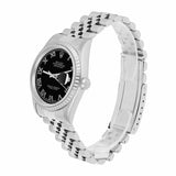 Rolex Datejust 36 Stainless Steel Black Roman Dial Jubilee Bracelet 16220
