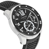 Cartier Calibre de Cartier Diver W7100056 42mm Black Dial Rubber Strap