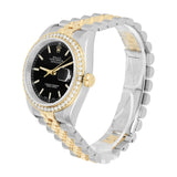 Rolex Datejust 36 116233 Two-Tone Diamond Bezel Black Dial Jubilee Bracelet