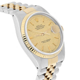 Rolex Datejust 36 Reference 16013 Two-Tone Champagne Linen Dial Jubilee Bracelet circa 1981