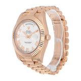 Rolex Day-Date II 218235 Rose Gold 41mm Ivory Dial President Bracelet Box and Papers