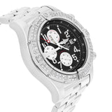 Breitling Super Avenger Chronograph 48mm Diamond Bezel Black Dial A13370