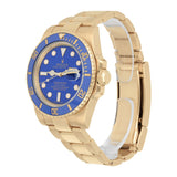 Rolex Submariner 116618LB Yellow Gold 40mm Blue Dial Ceramic Bezel Watch 2009