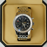 Breitling Navitimer A24322 42mm Stainless Steel Black Dial Automatic Watch with Box and Papers