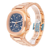 Patek Philippe Nautilus 5990/1R-001 Rose Gold Sunburst Blue Dial