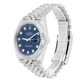 Rolex Datejust 126334-0016 41mm Blue Diamond Dial Jubilee Stainless Steel Watch