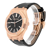 Audemars Piguet Royal Oak 15510OR.OO.D002CR.01 41mm 18k Rose Gold Black Dial Watch 2024