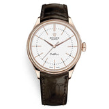 Rolex Cellini Time 50505 White Dial 18kt Everose Gold 39mm Watch