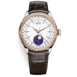 Rolex Cellini Moonphase 50535 White Dial 18kt Everose Gold 39mm Watch
