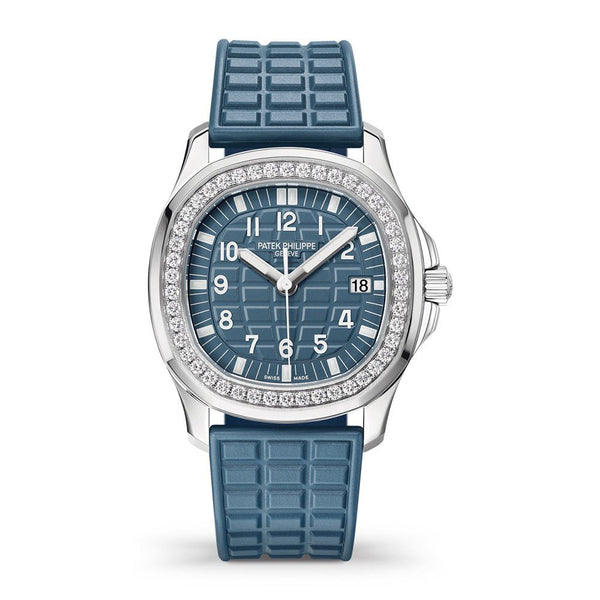 Patek Philippe Aquanaut 5067A-025 Steel 35.6mm Blue-Gray Diamond Bezel