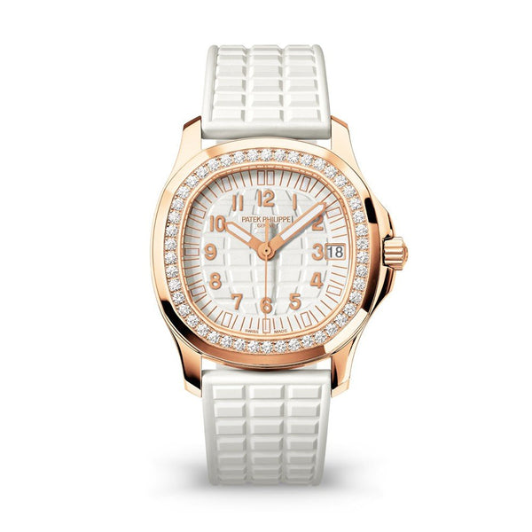 Patek Philippe Aquanaut 5068R-010 Rose Gold Diamond Bezel 35.6mm