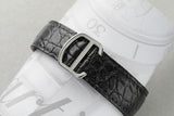 Cartier Tank Solo Stainless Steel Ladies Watch with Python Pattern Strap W5200020
