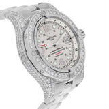 Breitling Superocean 44mm Custom Diamond Stainless Steel Watch A44360