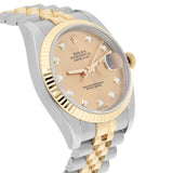 Rolex Datejust 36 116233 Champagne Diamond Dial Two-Tone Jubilee Bracelet Watch