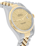 Rolex Datejust 36 Two-Tone Champagne Logo Dial Jubilee Bracelet Ref. 16233 circa 1996