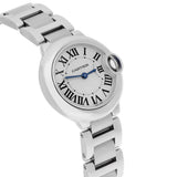 Cartier Ballon Bleu W69010Z4 28mm Stainless Steel Silver-Tone Dial Ladies Quartz Watch