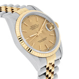 Rolex Datejust 36 Two-Tone Champagne Dial Jubilee Bracelet Ref 16233 circa 1996