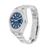 Rolex Datejust 41 116334 Stainless Steel Blue Index Dial Custom Diamond Bezel