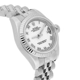 Rolex Lady-Datejust 26mm Steel & White Gold 179174 White Roman Dial