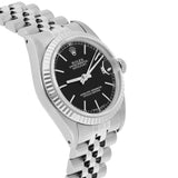Rolex Datejust 31mm Ref. 68274 Black Index Dial Stainless Steel with White Gold Bezel