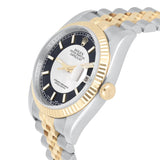 Rolex Datejust 36 Reference 116233 Stainless Steel and Yellow Gold Jubilee Tuxedo Index Dial