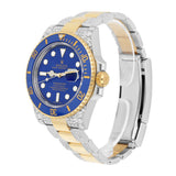 Rolex Submariner 116613LB 40mm Blue Dial Two-Tone Diamond Men's Watch