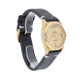 Rolex Day-Date 18238 36mm 18K Yellow Gold Fluted Bezel Champagne Diamond Dial