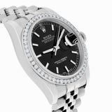 Rolex Datejust 36 Reference 116234 Diamond Bezel Black Index Dial Jubilee Bracelet Watch