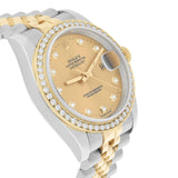 Rolex Datejust 36 Gold & Steel 116233 Champagne Diamond Dial Jubilee Watch