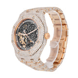 Audemars Piguet Royal Oak 15407OR.OO.1220OR.01 Double Balance Wheel 41mm Rose Gold Diamond Skeleton