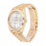 Rolex Day-Date 40 228238-0002 Yellow Gold Silver Roman Numeral Dial 40mm