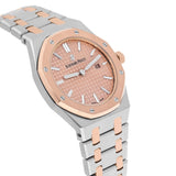 Audemars Piguet Royal Oak 33mm 67650SR.OO.1261SR.01 Pink Dial Two-Tone Watch with Box and Papers